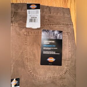 Dickies Carpenter Jeans NWT Brown